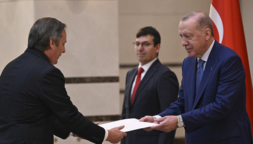 Cumhurbaşkanı Erdoğan, 3 ülkenin büyükelçisini kabul etti