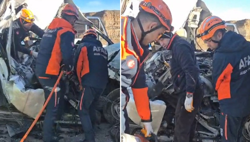 Kayseride feci kaza Öğrenci servisi, TIRa arkadan çarptı: 1 ölü, 7 yaralı
