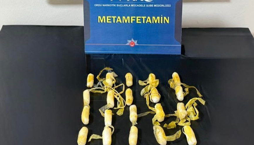 Ordu’da yabancı uyruklu kişinin midesinden uyuşturucu çıktı