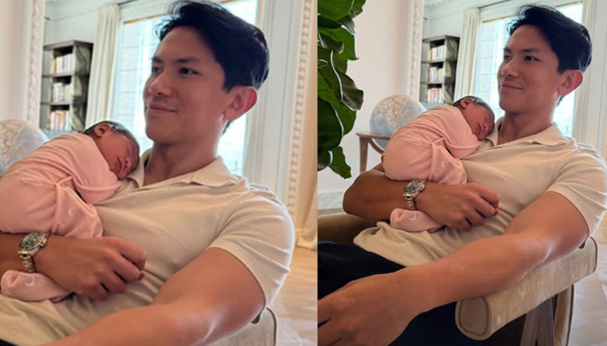 Kız çocuk babasının gururu: Doğum için Londraya gitmişler