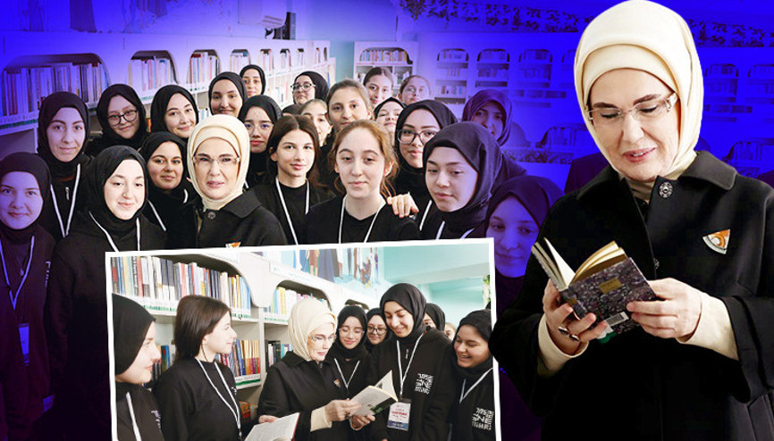 Emine Erdoğan: Kütüphane okulların kalbidir, ruhudur, can damarıdır