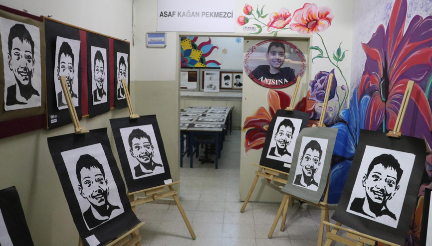 Lösemiden ölen Asafın adı, okulundaki sanat atölyesinde yaşayacak