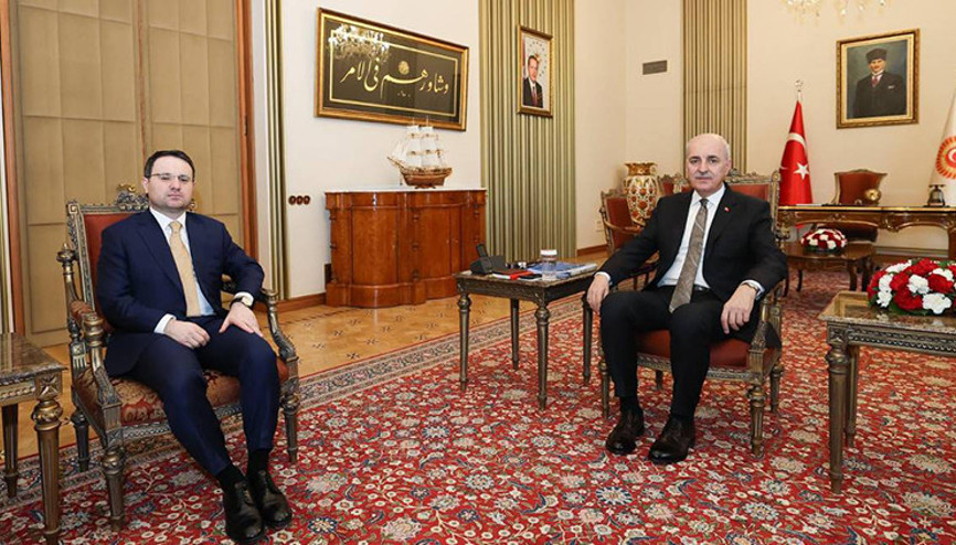 Bakan Gürlek, TBMM Başkanı Kurtulmuşu ziyaret etti Bakan Gürlek, TBMM Başkanı Kurtulmuşu ziyaret etti