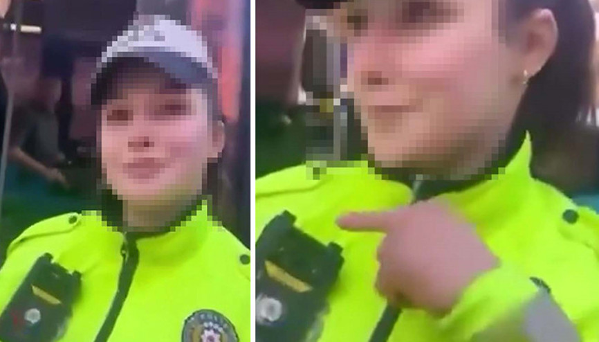 Trafik polislerinin görüntüsünü yayınlayan sürücü gözaltına alındı
