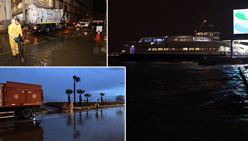 Basınç düştü deniz kabardı İzmir’de deniz seviyesi 85 santimetre yükseldi
