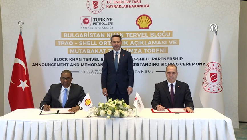 TPAO ve Shell, Bulgaristanın Khan Tervel Sahasındaki arama çalışmaları için ortaklık anlaşması imzaladı TPAO ve Shell, Bulgaristanın Khan Tervel Sahasındaki arama çalışmaları için ortaklık anlaşması imzaladı