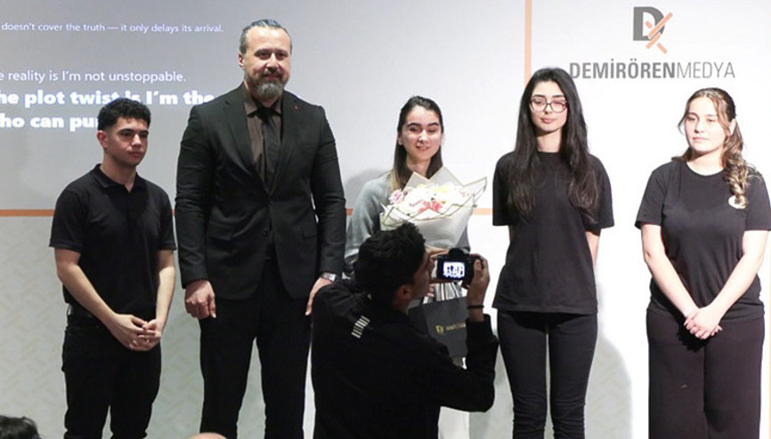 Demirören Medya ve Teknoloji Lisesinde yapay zeka konferansı: Zülal Tannur, teknoloji girişimlerini anlattı