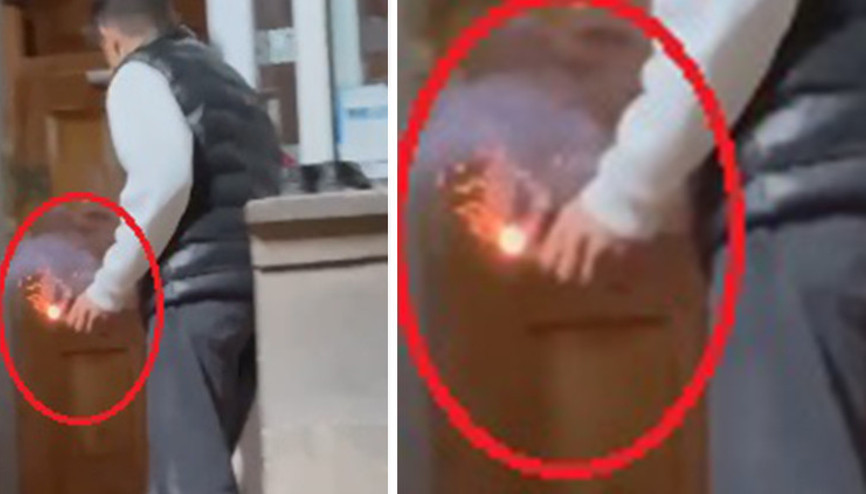 Teravihde camiye torpil atan çocuk yakalandı