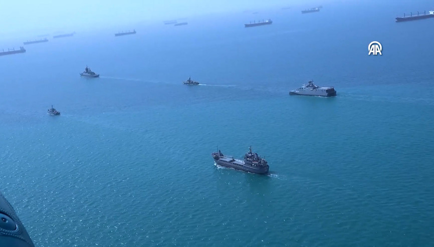 İran ile Rusyadan, Umman Denizi ve Hint Okyanusunun kuzeyinde tatbikat