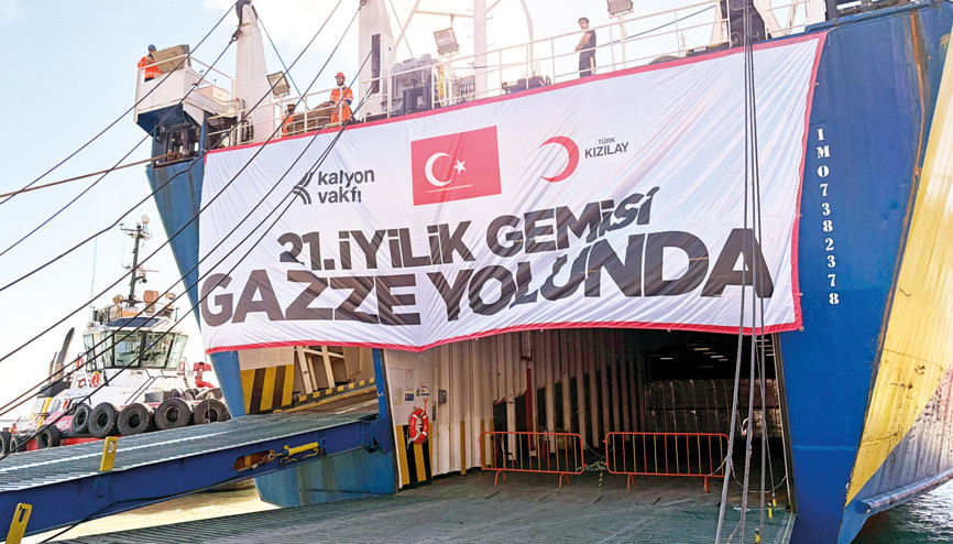 En büyük iyilik gemisi Gazze’ye uğurlandı