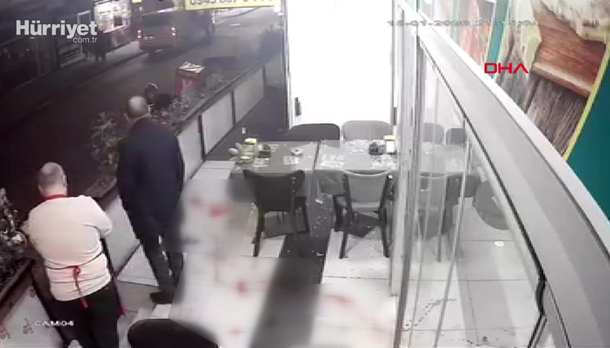 Restorana düzenlenen silahlı saldırının görüntüleri ortaya çıktı