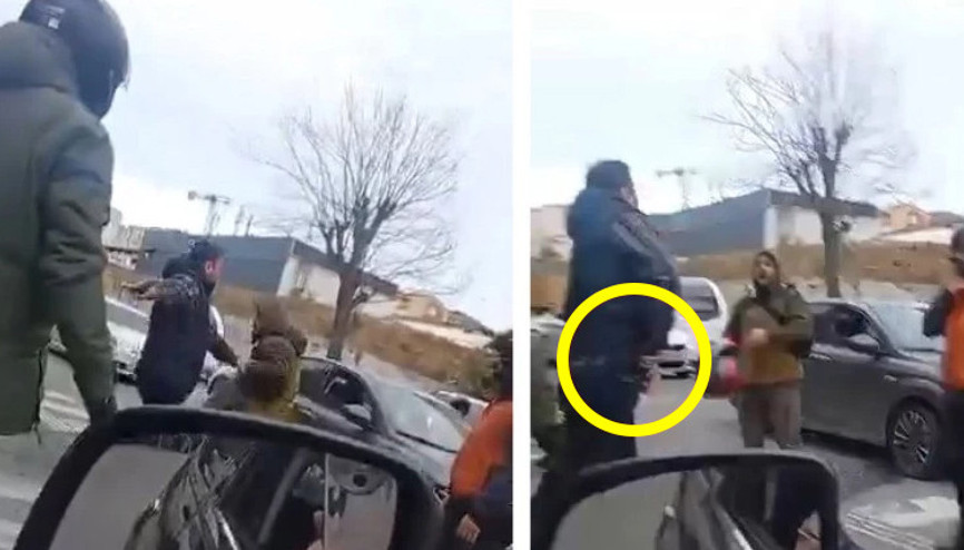 Yol verme kavgasında silah çeken şüpheli gözaltında