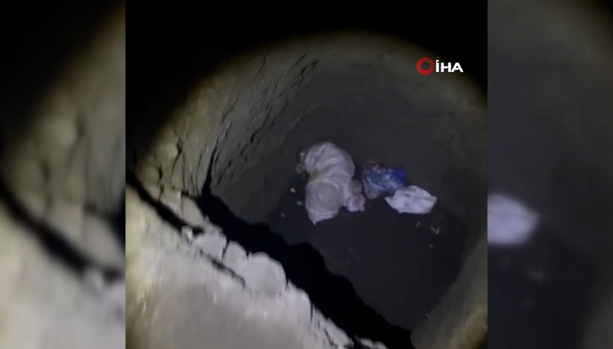 Hatayda define aramak için 40 metrelik kuyu kazdı