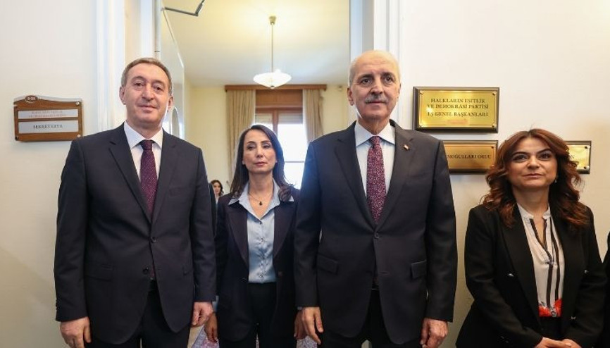 TBMM Başkanı Kurtulmuştan DEM Partiye ziyaret