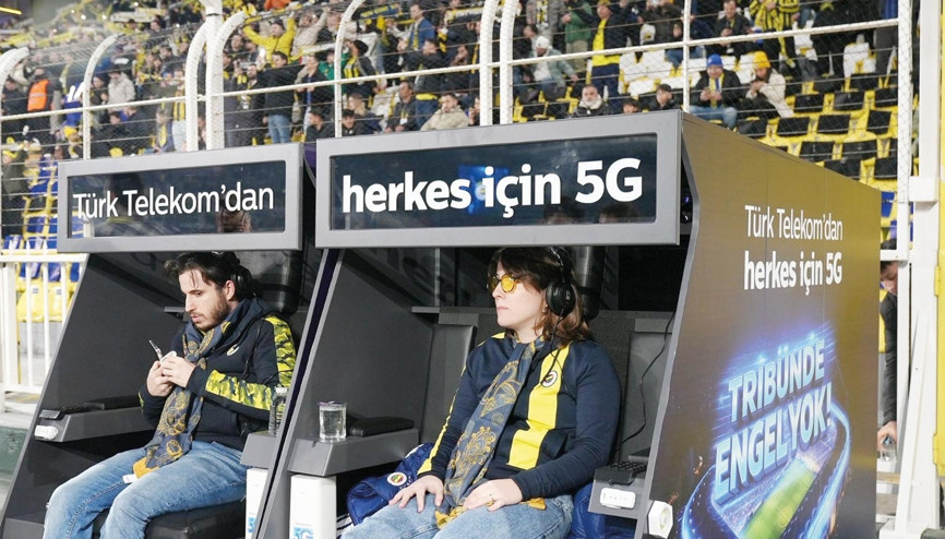 5G ile tribünde engelleri kaldırdı