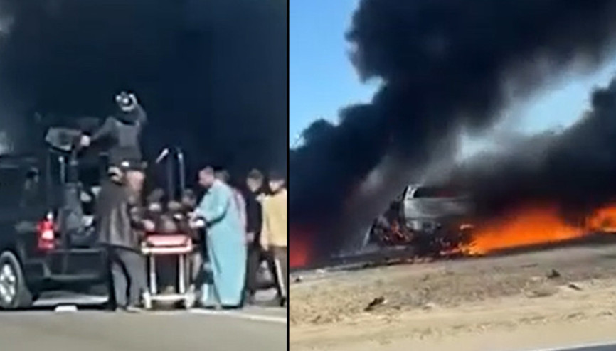 Irakta zincirleme kaza: 8i asker 13 ölü