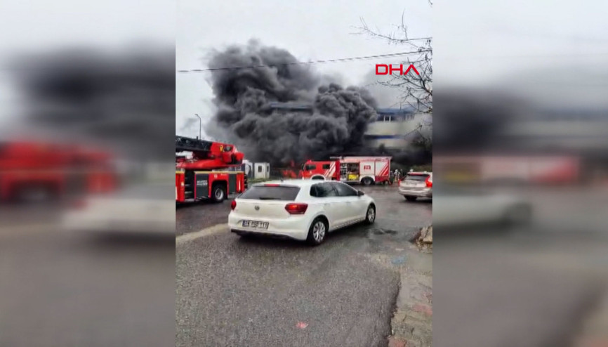 Silivride fabrikada yangın