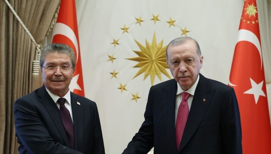 Cumhurbaşkanı Erdoğan, KKTC Başbakanı Üsteli kabul etti