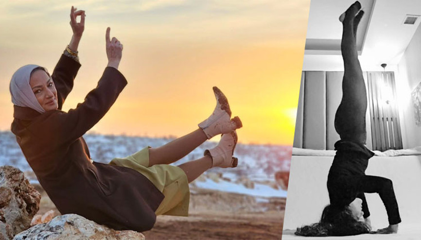 İlkay Kaykudan yoga şov