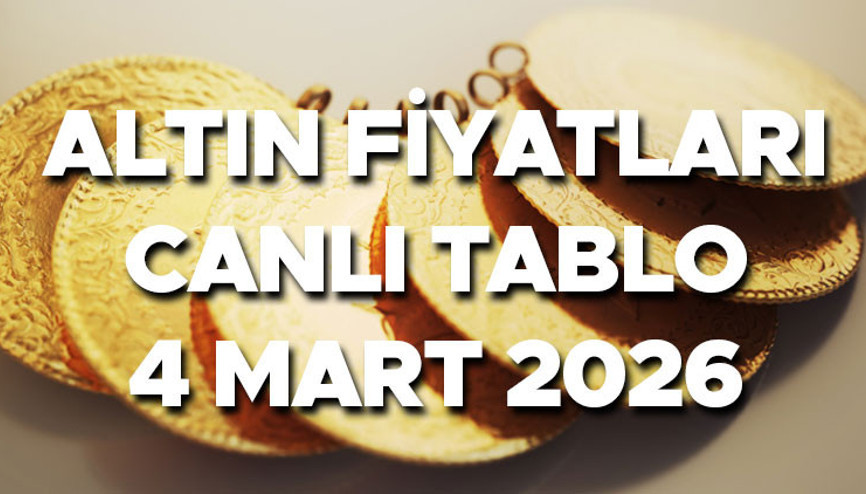 ALTIN FİYATLARI SON DAKİKA 4 MART 2026 (BUGÜN - CANLI GRAFİK) || Altında ibre yukarı döndü Gram altın, çeyrek altın, ONS altın ve ata altın ne kadar oldu, kaç lira ediyor İstanbul Kapalıçarşı altın alış satış fiyatları tablosu...