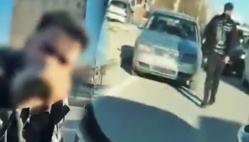 Magandanın cezası belli oldu Trafikte araç yumruklamıştı