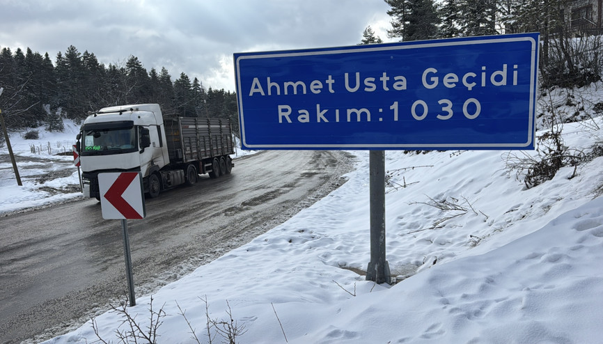 Karabükün yüksek kesimlerine kar yağdı