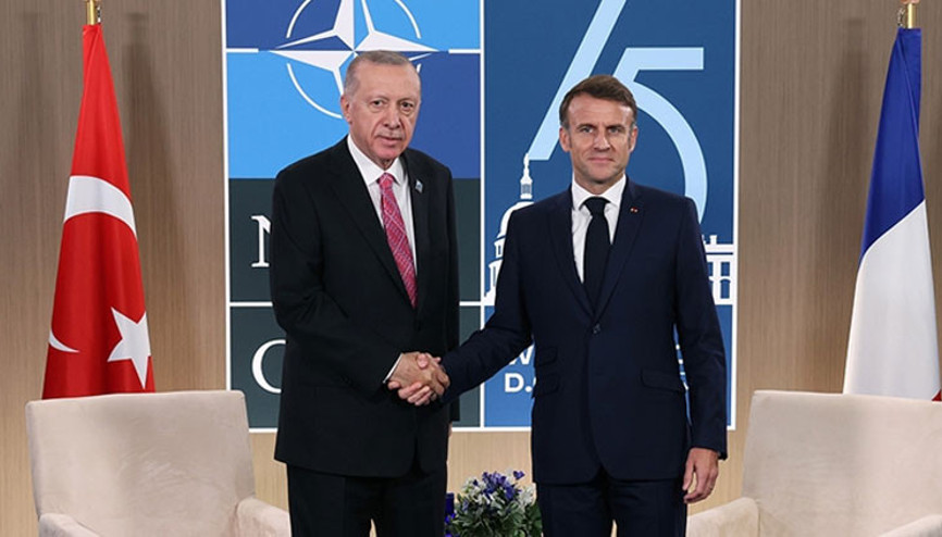 Cumhurbaşkanı Erdoğan, Fransa Cumhurbaşkanı Macron ile görüştü... İranda müzakere vurgusu