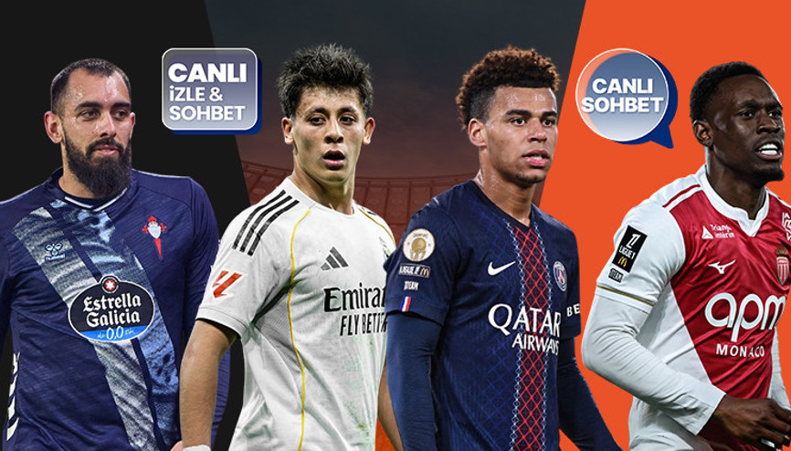 Celta Vigo-Real Madrid maçı canlı yayın, PSG-Monaco karşılaşması canlı sohbet ile Mislide