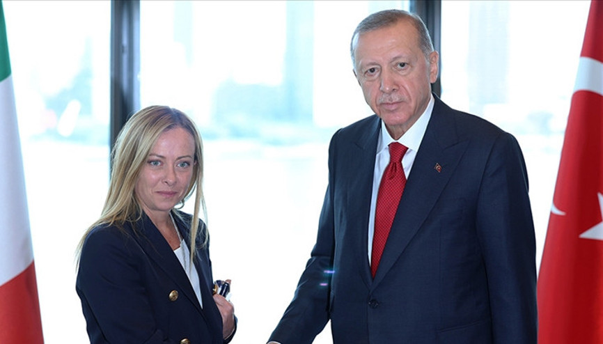 Cumhurbaşkanı Erdoğan, Meloni ile görüştü