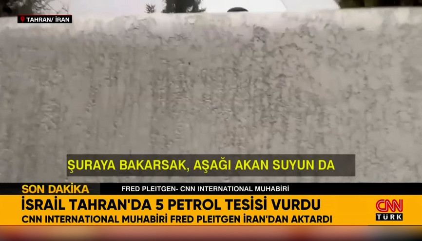 İranda saldırı sonrası gökyüzü griye büründü