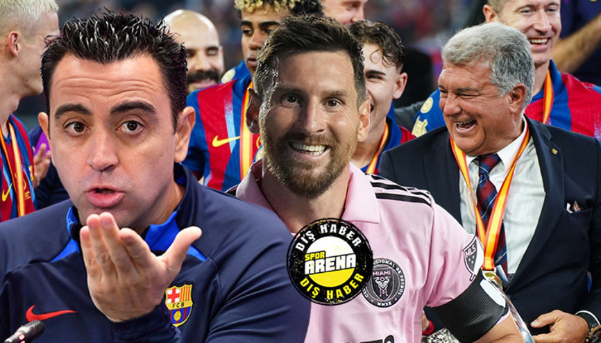 Xaviden çok çarpıcı Barcelona sözleri: Laporta Messinin geri dönmesine izin vermedi