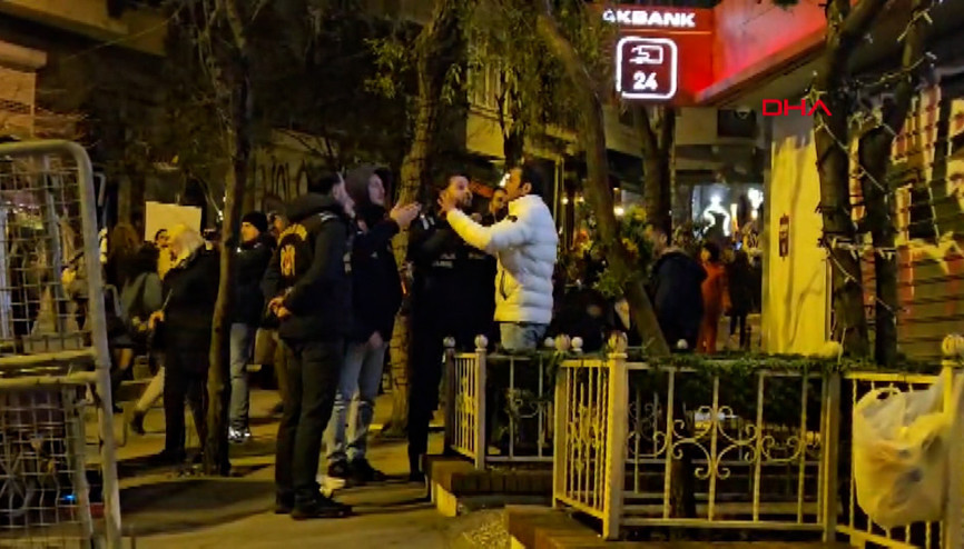 Oyuncu Ufuk Bayraktar ile 8 Mart yürüyüşündeki kadınlar arasında gerginlik