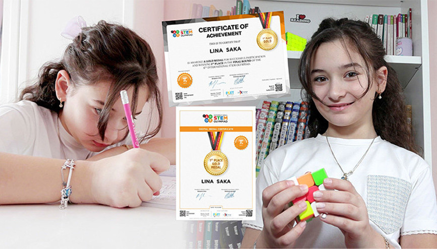 Trabzonlu Lina matematikte dünya birincisi