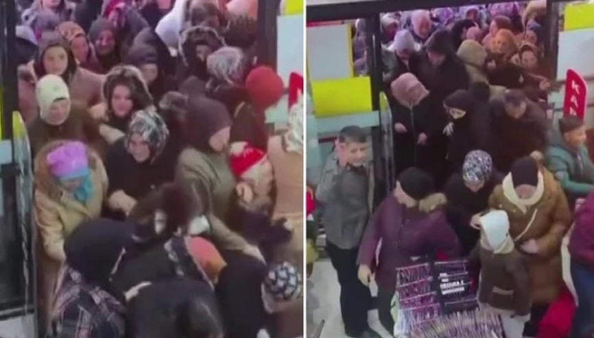 Mağaza açılışında indirim izdihamında birbirini ezdiler