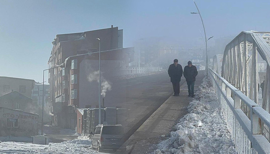 Türkiyenin en soğuk yeri oldu: Hava sıcaklığı eksi 25 dereceyi gösterdi