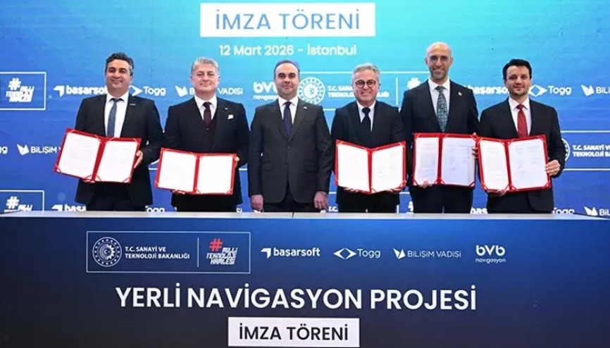 Türkiyenin yerli navigasyonu için imzalar atıldı