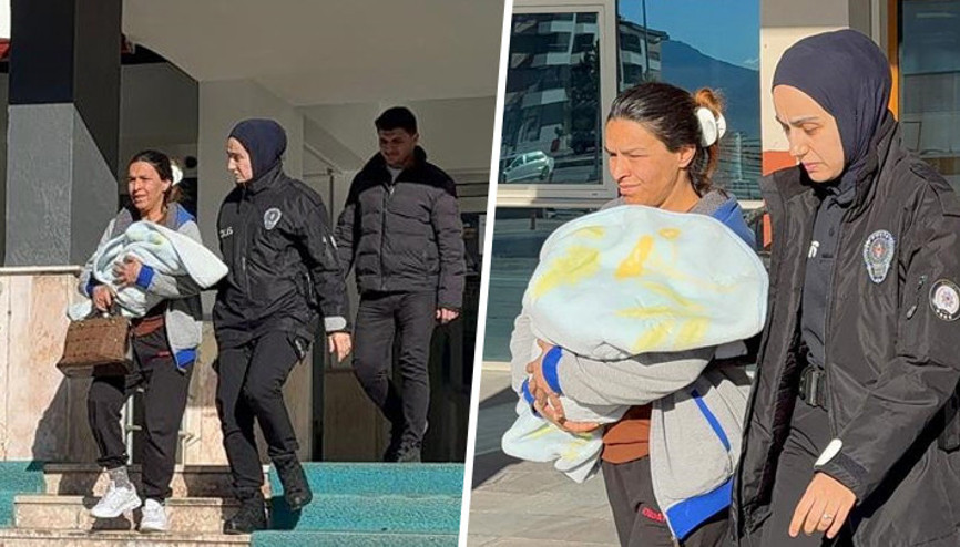 Konyada bebeğinin bezinde uyuşturucu saklayan anne tutuklandı