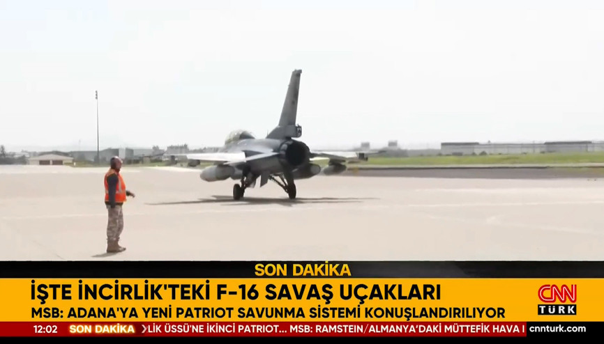 İncirlik Üssünde F-16lar havalandı: O anlar CNN TÜRKte