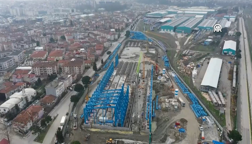 Sakaryadaki Türkiyenin ilk hızlı tren fabrikasının yapımında yüzde 55 ilerleme sağlandı Sakaryadaki Türkiyenin ilk hızlı tren fabrikasının yapımında yüzde 55 ilerleme sağlandı