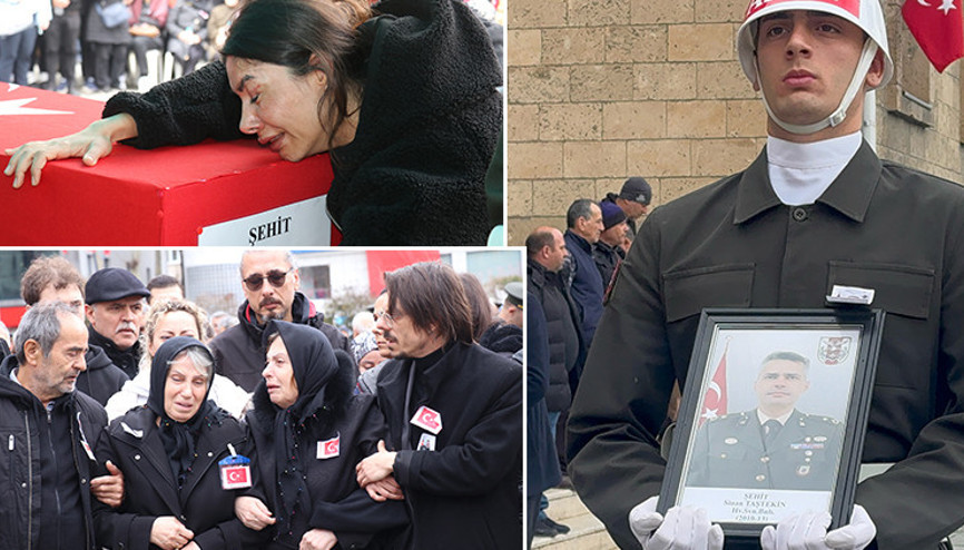 Katarda şehit olan binbaşı Taştekine acı veda