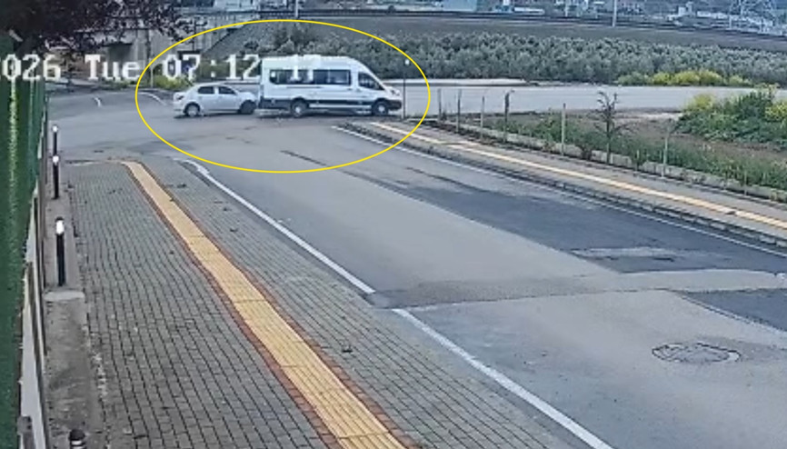 Osmaniye’de hızlı tren hattı alt geçit çıkışında kaza kamerada