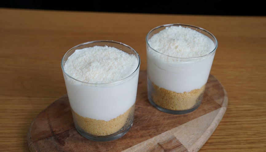 Glutensiz Hindistan cevizli cheesecake