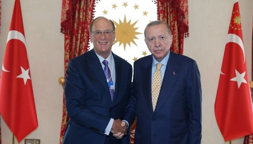 Cumhurbaşkanı Erdoğan, WEF Başkanı Finki kabul etti