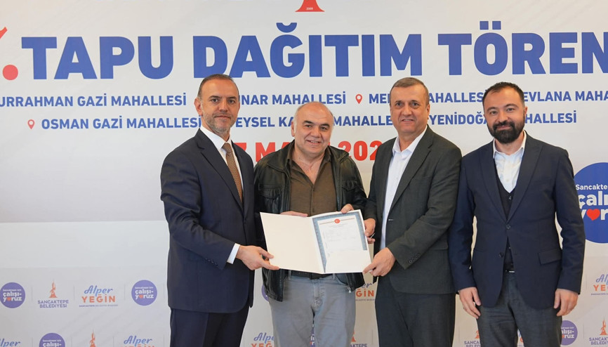 Sancaktepe’de tapu teslim töreni düzenlendi