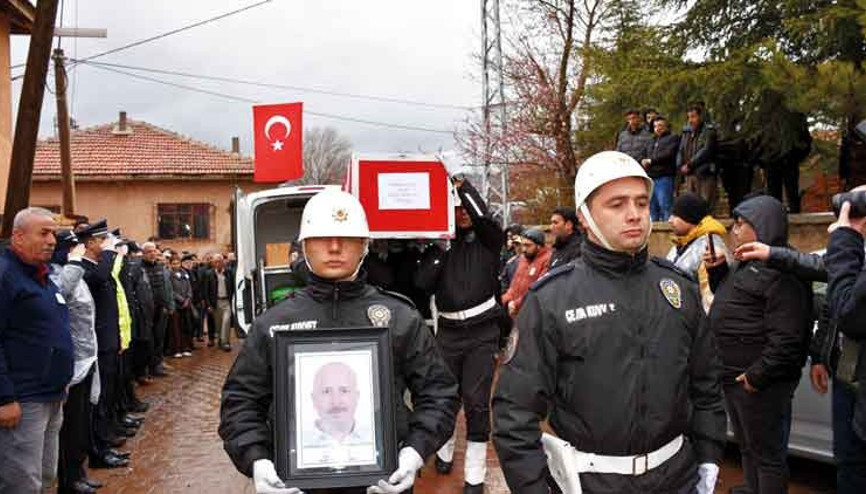 Şehit polise acı veda