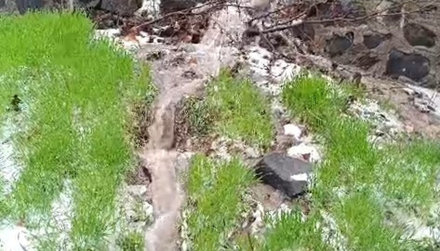 Elazığ’da sağanak ve dolu etkili oldu