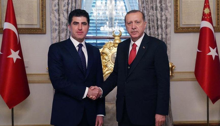 Cumhurbaşkanı Erdoğan, Neçirvan Barzani ile telefonda görüştü