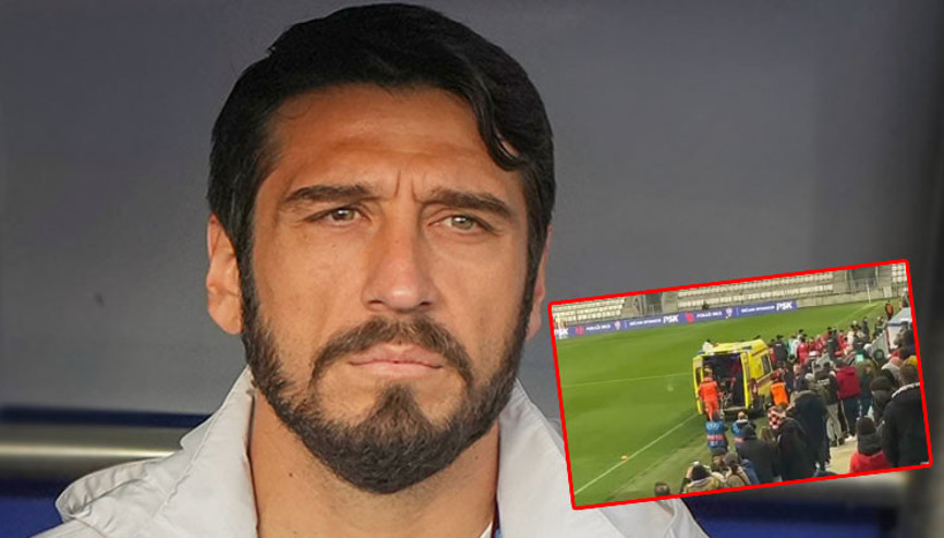 Egemen Korkmaz, U21 maçında yere yığıldı