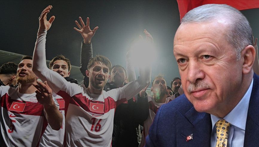 Cumhurbaşkanı Erdoğandan Dünya Kupasına katılan A Milli Takıma tebrik