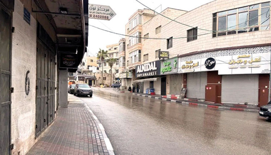 Batı Şeria’da idam grevi Kepenkler kapandı sokaklar boş
